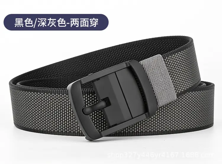 Men's Cross-Border Belt Black Buckle Adjustable — feature 18