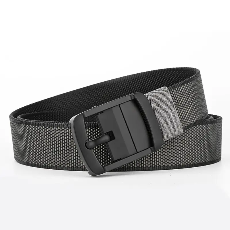 Men's Cross-Border Belt Black Buckle Adjustable