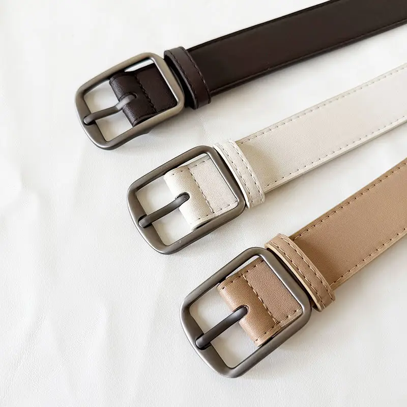 Women's Korean-style Matte Silver Belt - Image 9