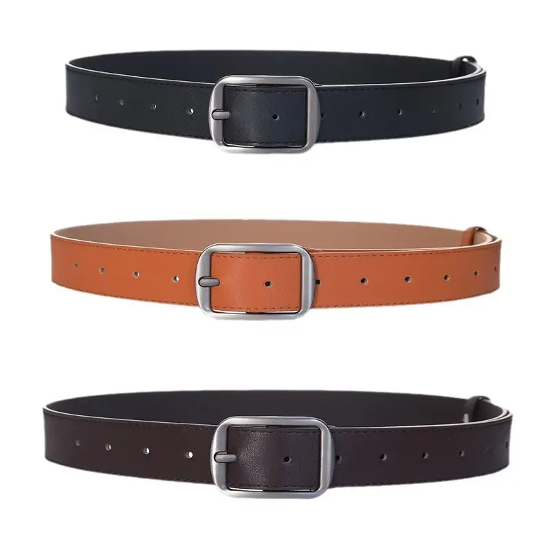 Women's Korean-style Matte Silver Belt - Image 11