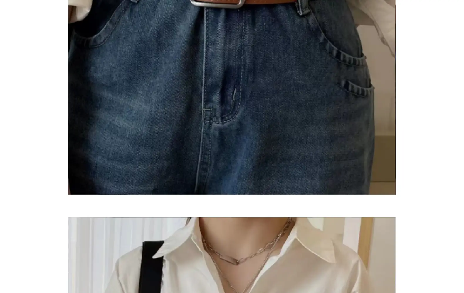 Women's Korean-style Matte Silver Belt β feature 22