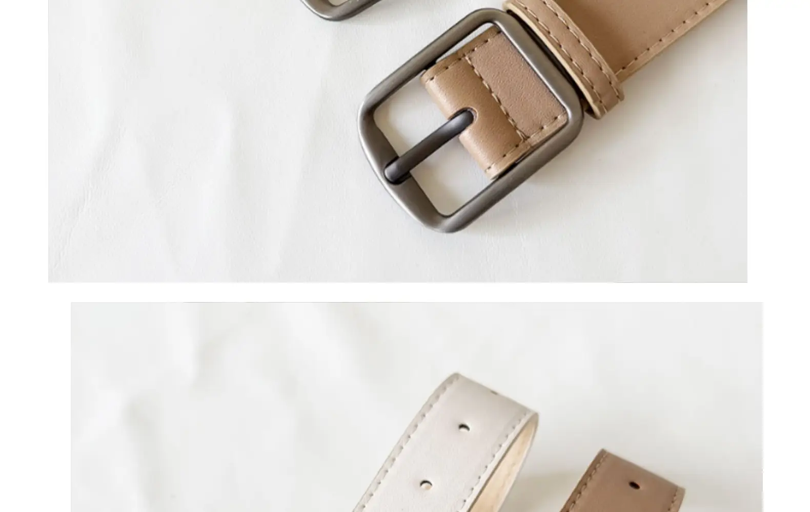 Women's Korean-style Matte Silver Belt β feature 9