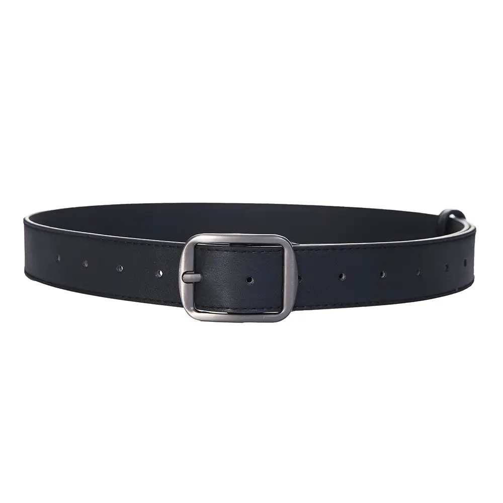 Women's Korean-style Matte Silver Belt