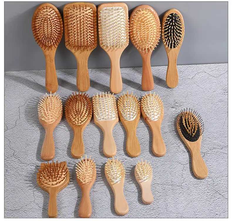 Bamboo Hair Brush for Women with Rubber Handle — feature 12