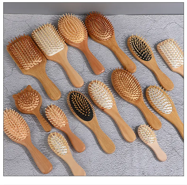 Bamboo Hair Brush for Women with Rubber Handle — feature 14