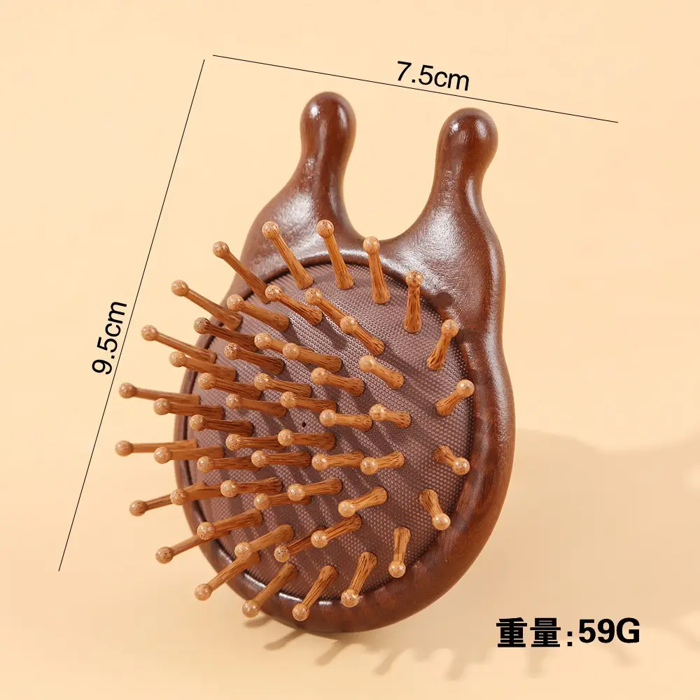 Bamboo Hair Brush for Women with Rubber Handle - Image 16