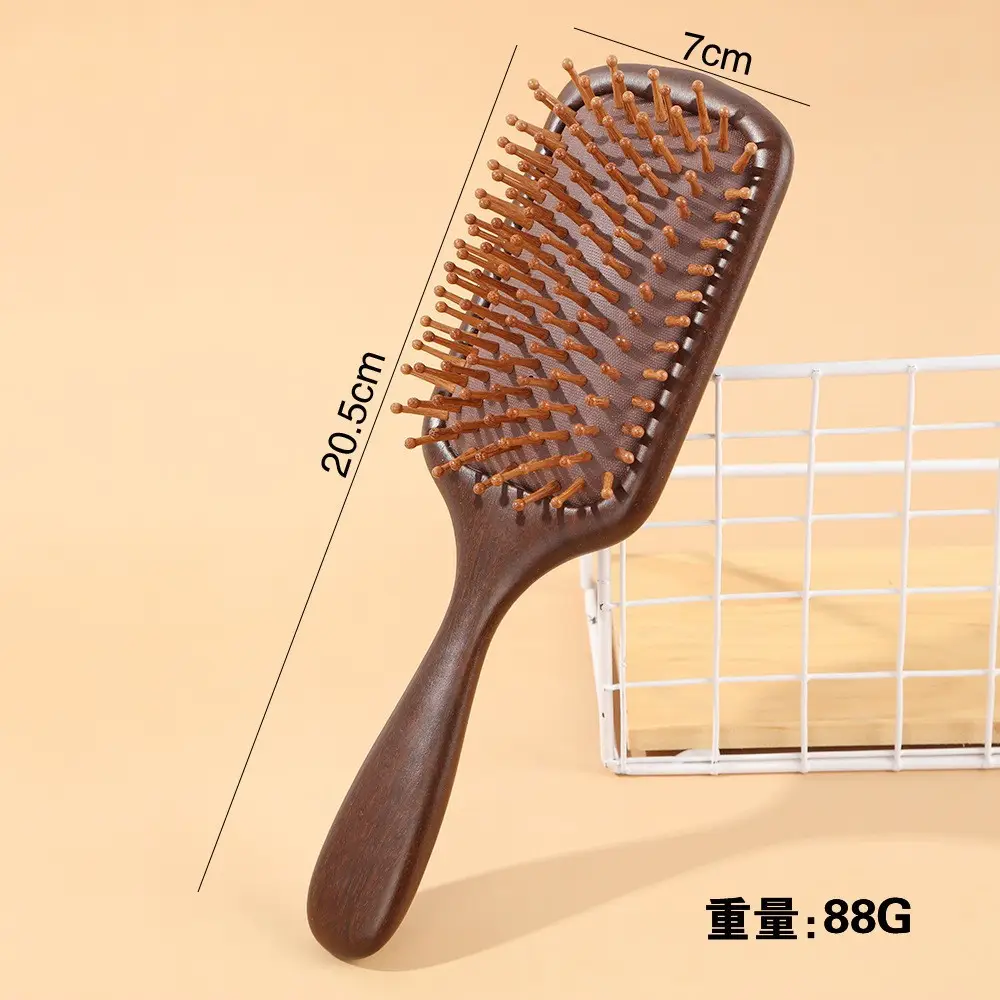 Bamboo Hair Brush for Women with Rubber Handle - Image 17