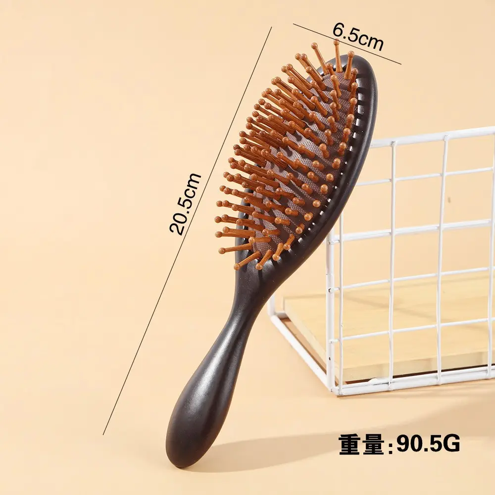 Bamboo Hair Brush for Women with Rubber Handle - Image 18