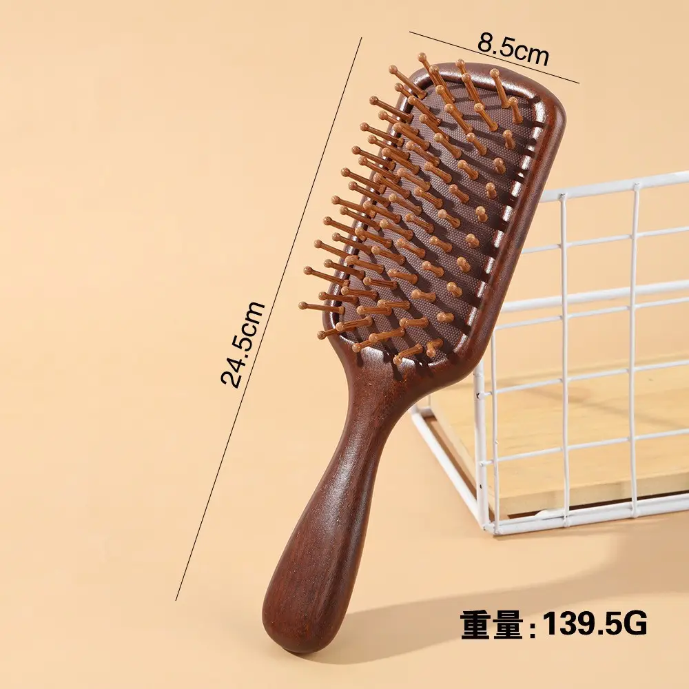 Bamboo Hair Brush for Women with Rubber Handle - Image 19