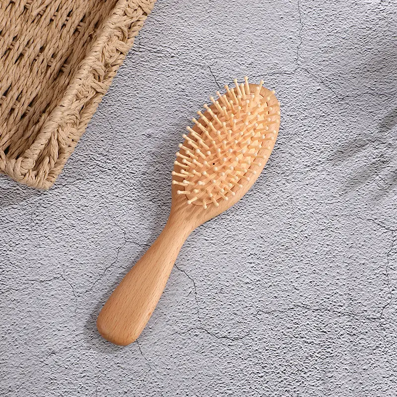 Bamboo Hair Brush for Women with Rubber Handle - Image 11
