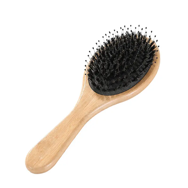 Bamboo Hair Brush for Women with Rubber Handle - Image 15