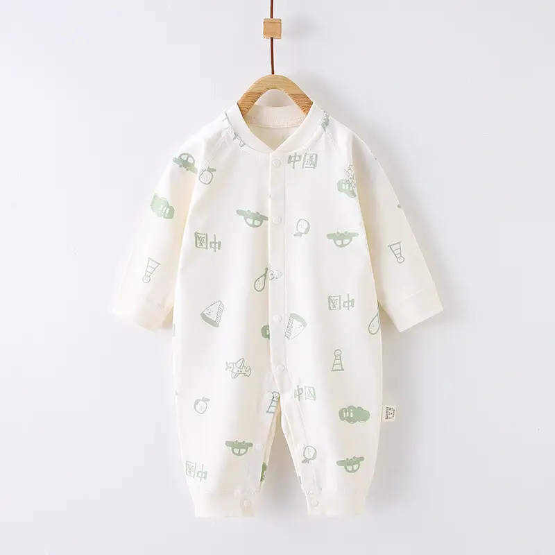 Baby Cotton Cartoon Bear Jumpsuit White Spring Autumn β feature 12