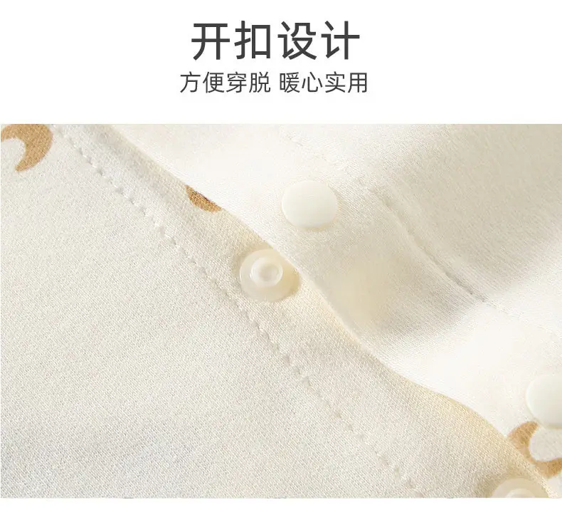 Baby Cotton Cartoon Bear Jumpsuit White Spring Autumn β feature 5