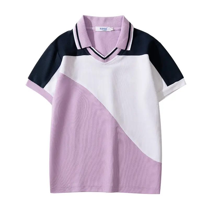 Purple V-Neck T