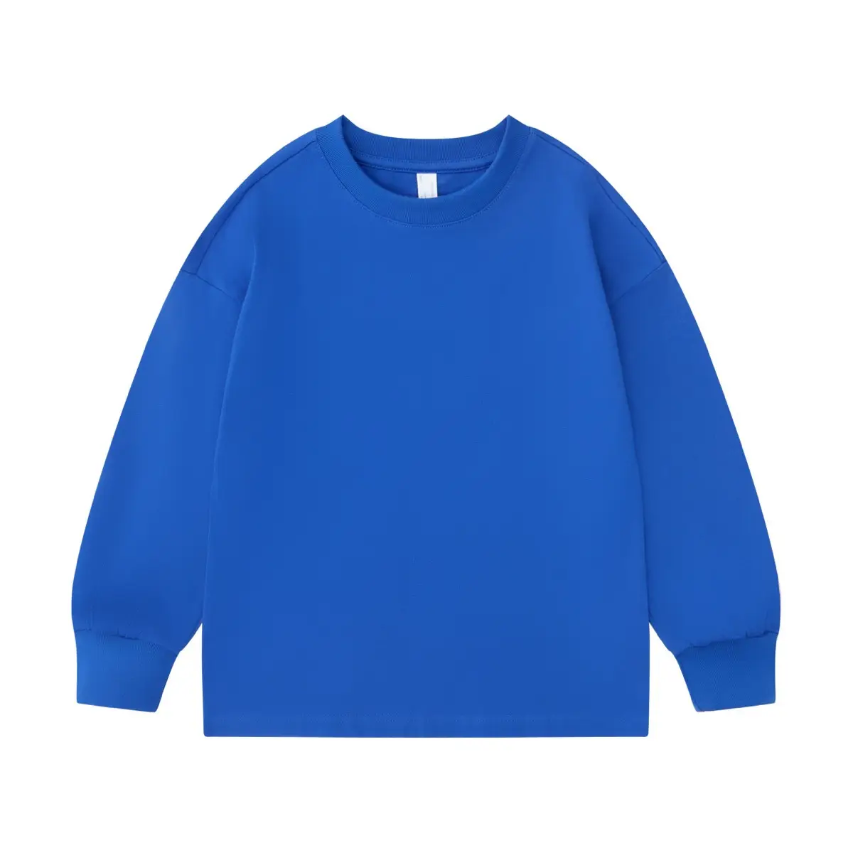 Children Pure Cotton White Long Sleeve T-Shirt Round Neck - Image 9