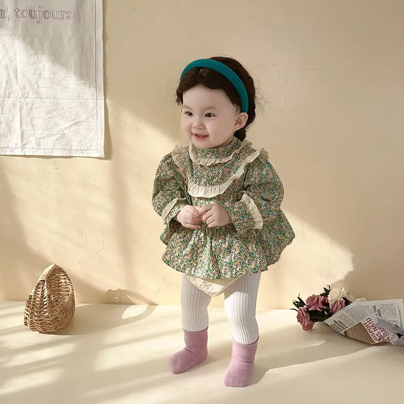 Baby Floral Romper Spring Dress for Girls