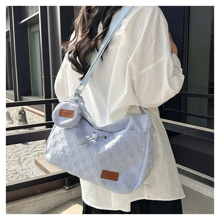 2023 Korean Style Light Blue Shoulder Bag with Crossbody Strap — feature 16
