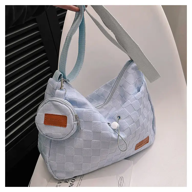 2023 Korean Style Light Blue Shoulder Bag with Crossbody Strap — feature 24