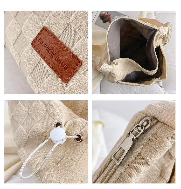 2023 Korean Style Light Blue Shoulder Bag with Crossbody Strap — feature 9