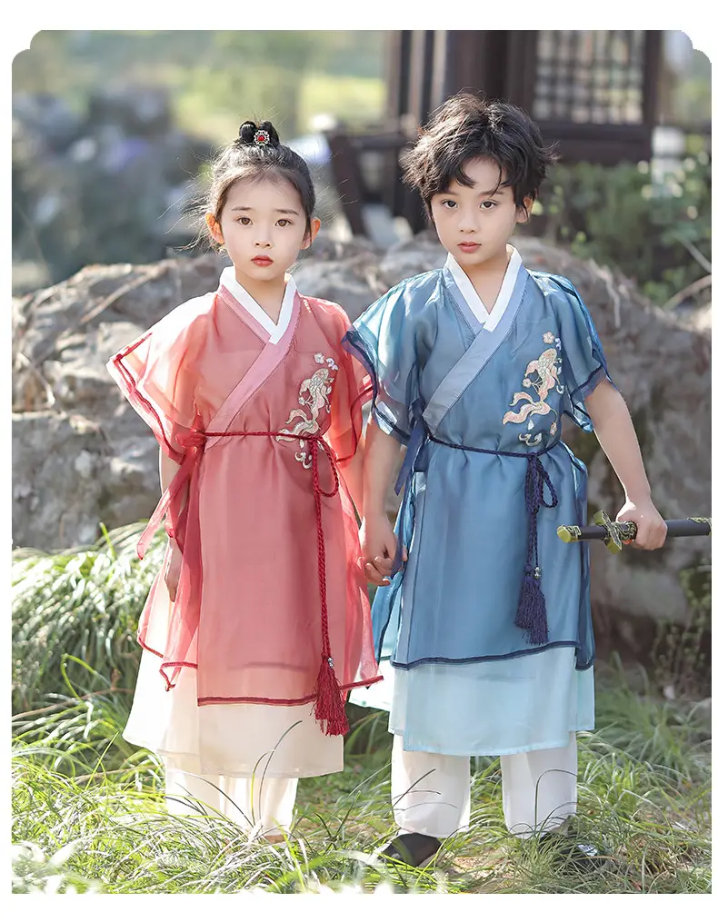 Chinese Hanfu Kids Tang Suit Costume for Boys — feature 13