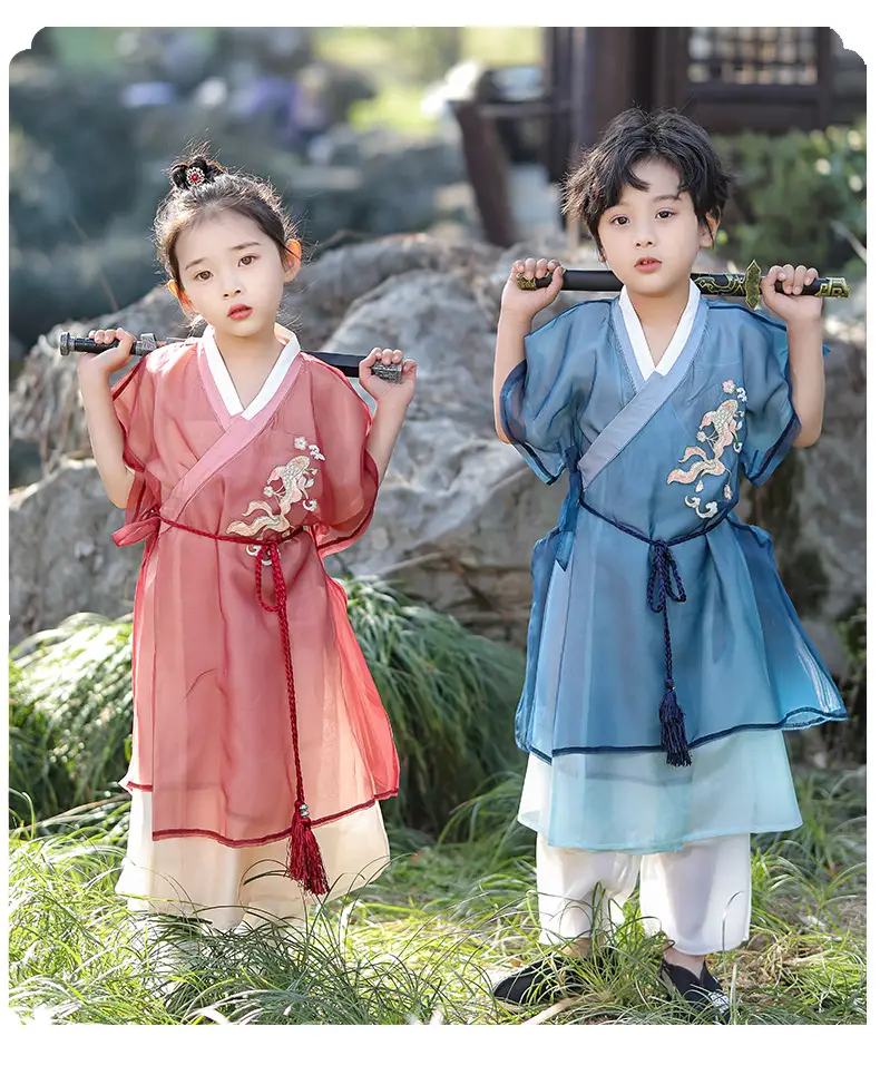 Chinese Hanfu Kids Tang Suit Costume for Boys — feature 16