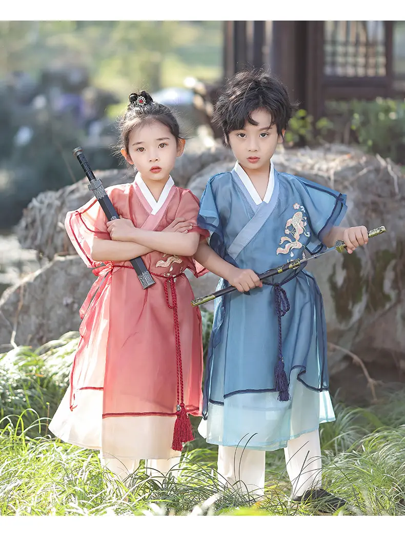 Chinese Hanfu Kids Tang Suit Costume for Boys — feature 17