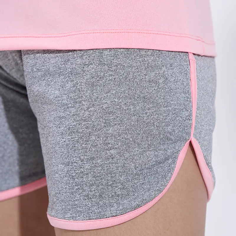 Children's Pink 2-Piece Sports Suit Short Sleeve - Image 7