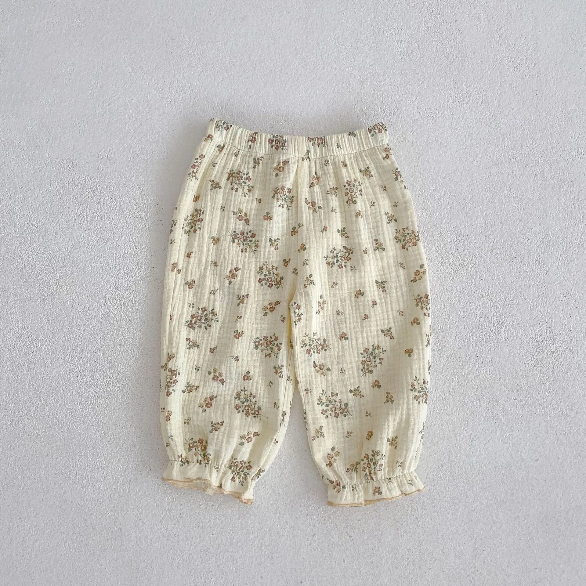 Baby Girl Floral Cotton Capri Pants Anti-Mosquito — feature 12