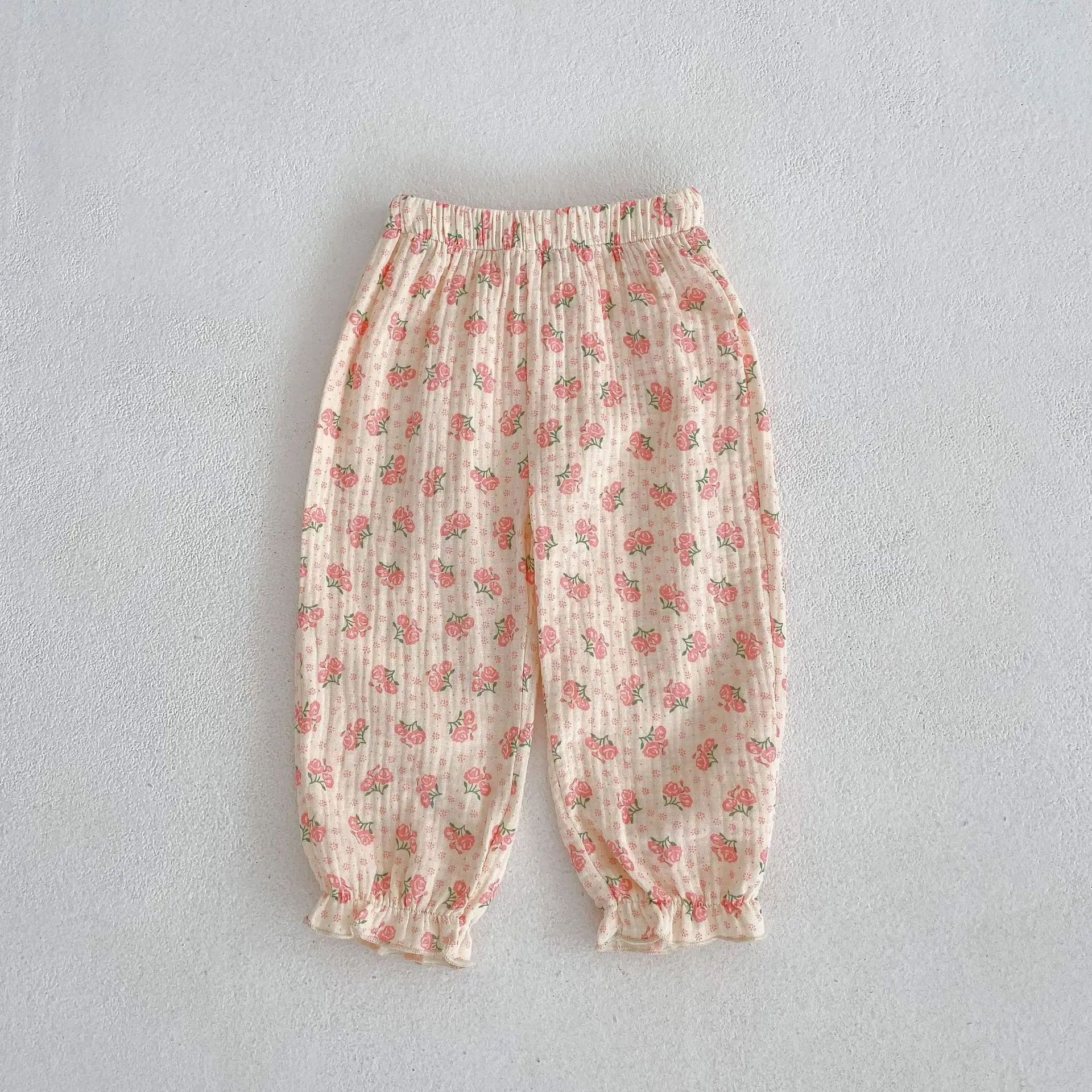 Baby Girl Floral Cotton Capri Pants Anti-Mosquito — feature 13