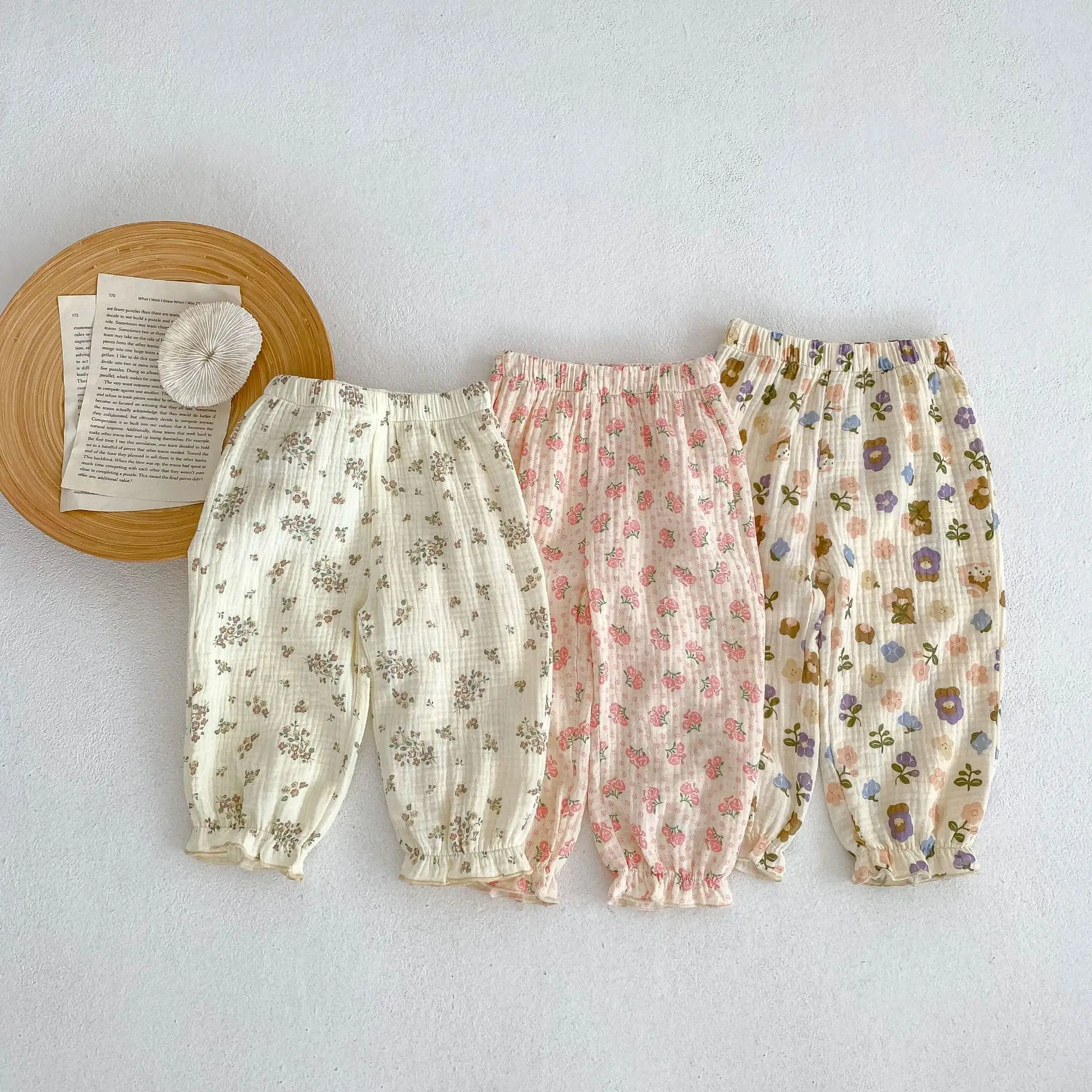 Baby Girl Floral Cotton Capri Pants Anti-Mosquito — feature 2