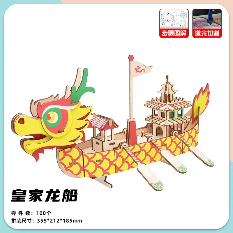 Royal dragon boat + step diagram