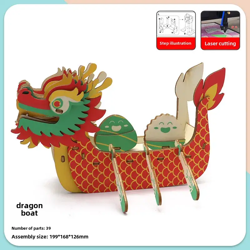 Ming Dynasty Wooden 3D Puzzle Ship Toy - Image 21