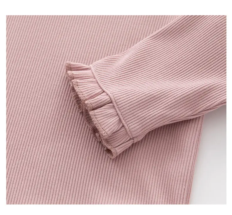 Pink Lotus Leaf Collar Baby Jumpsuit for Newborns — feature 35