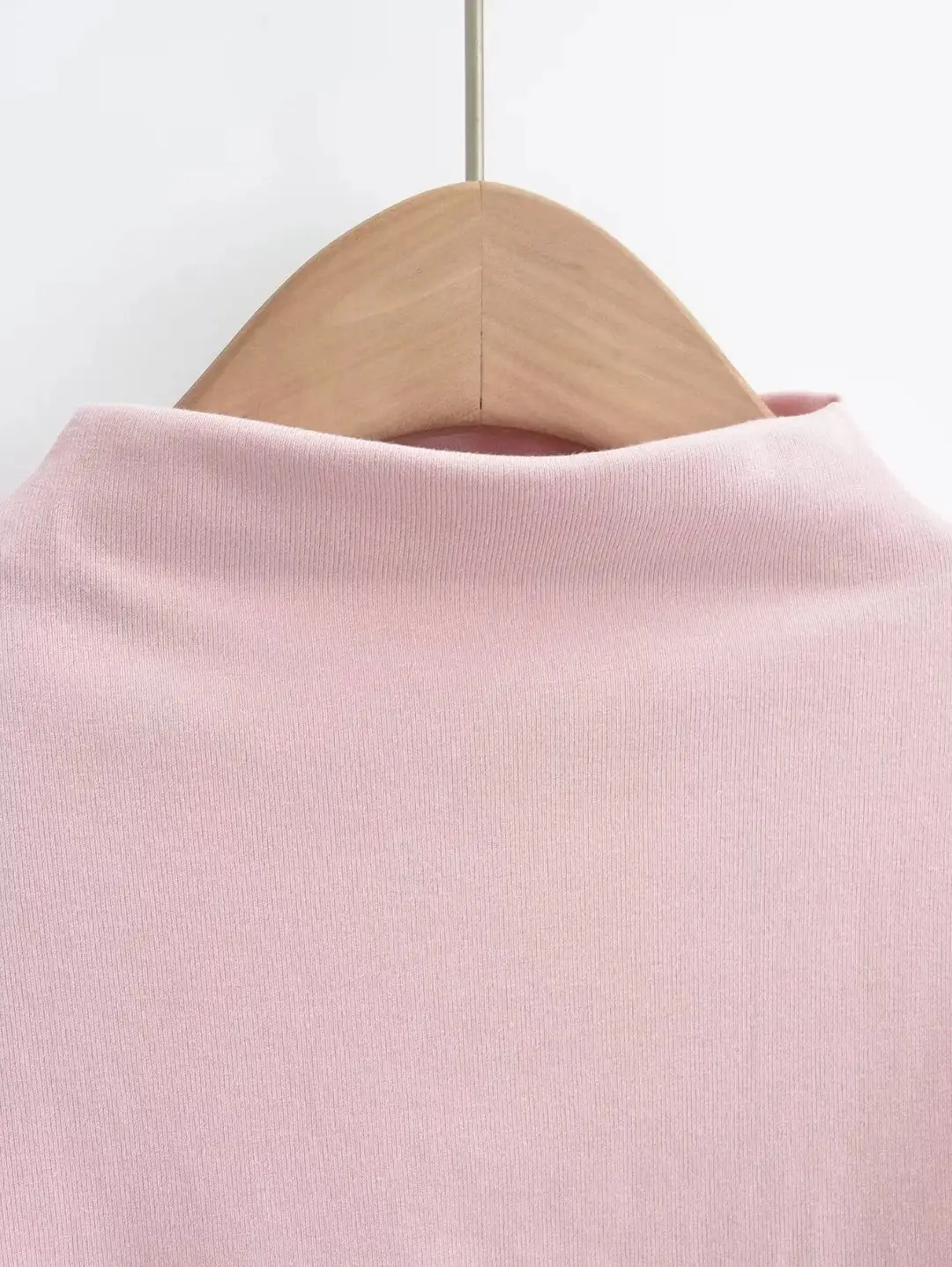 2023 Summer Women's Pink Pleated T-Shirt — feature 20