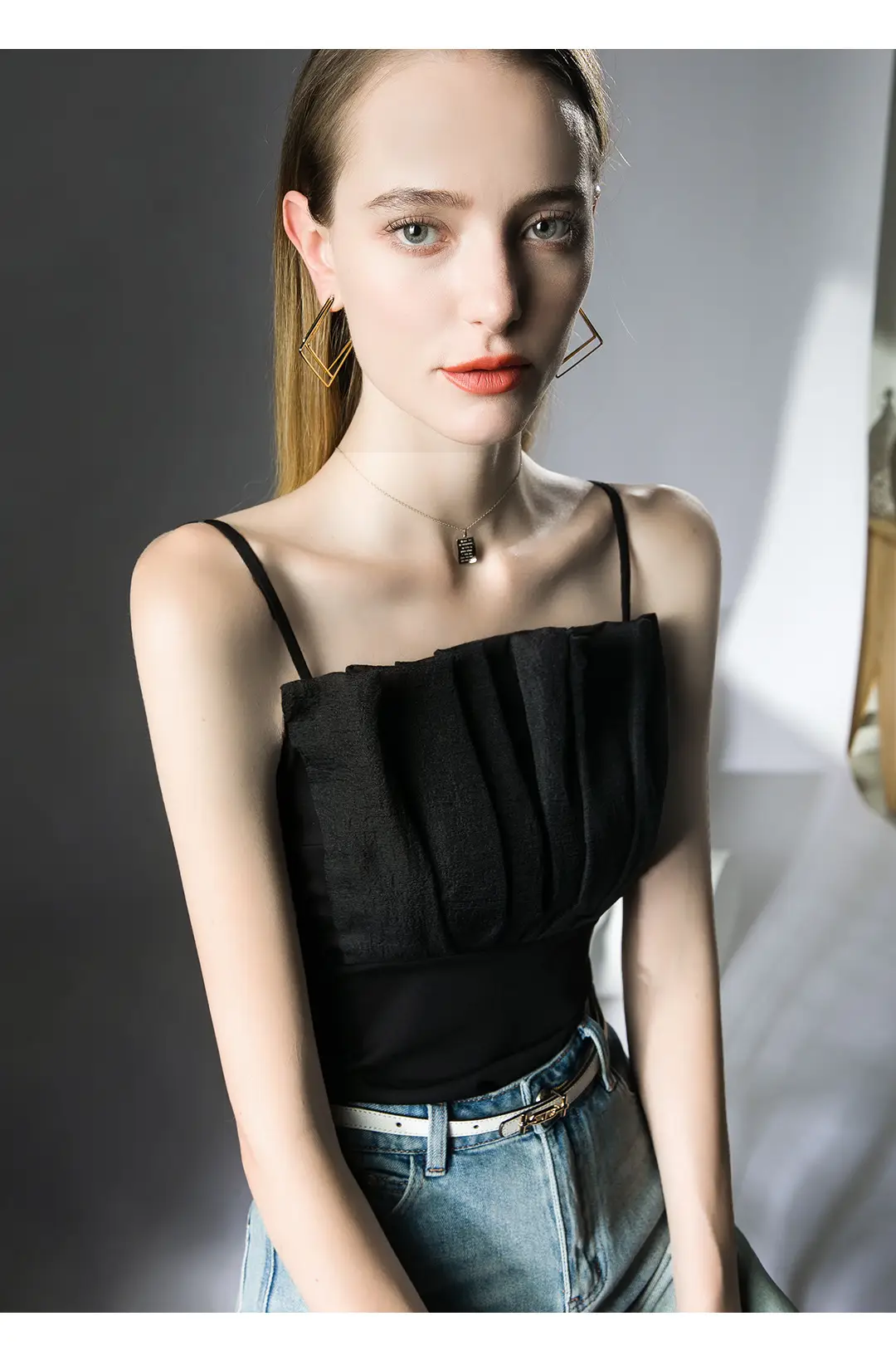 Black Strappy Top for Women Summer Wear — feature 13