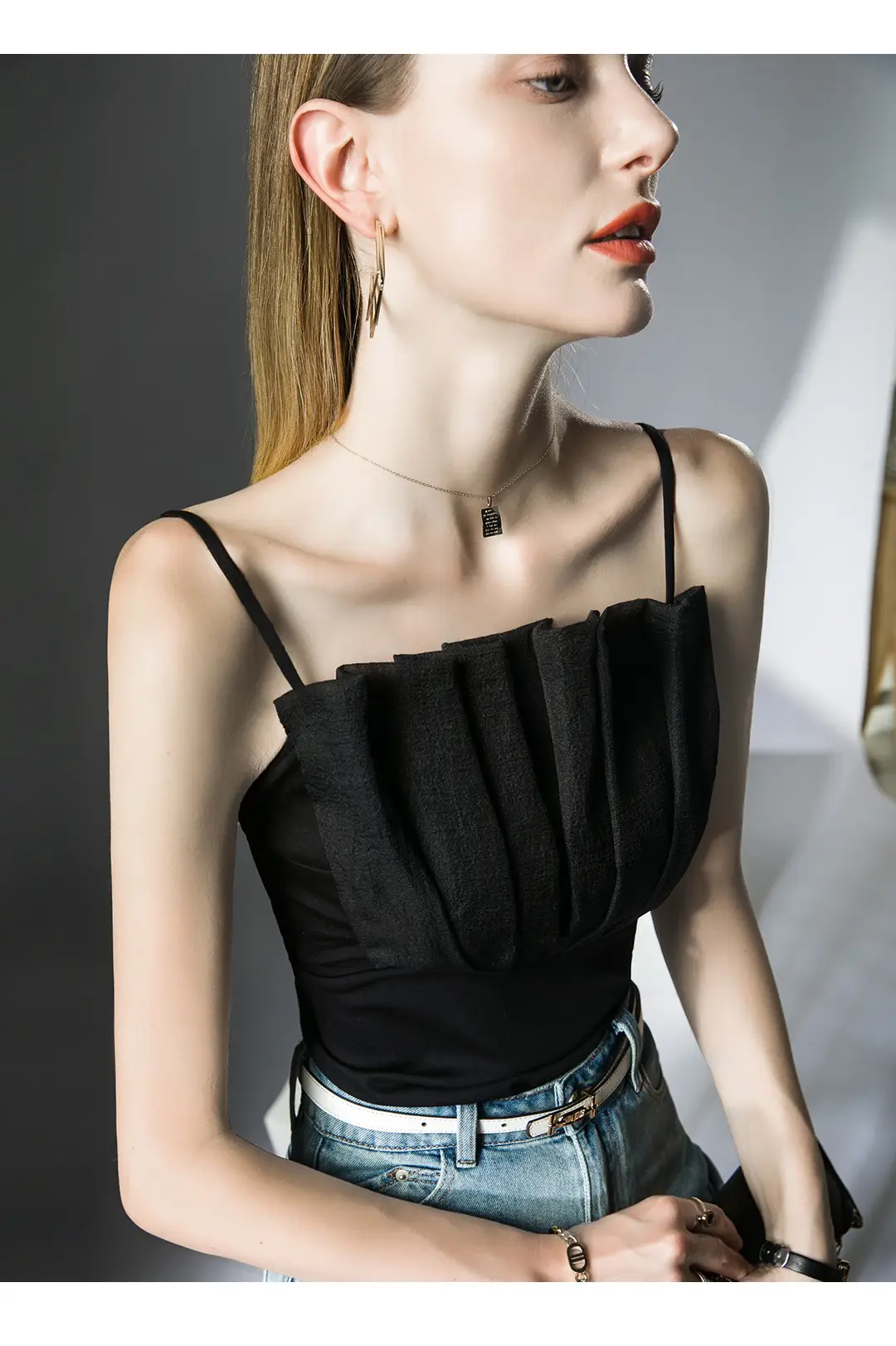 Black Strappy Top for Women Summer Wear — feature 14