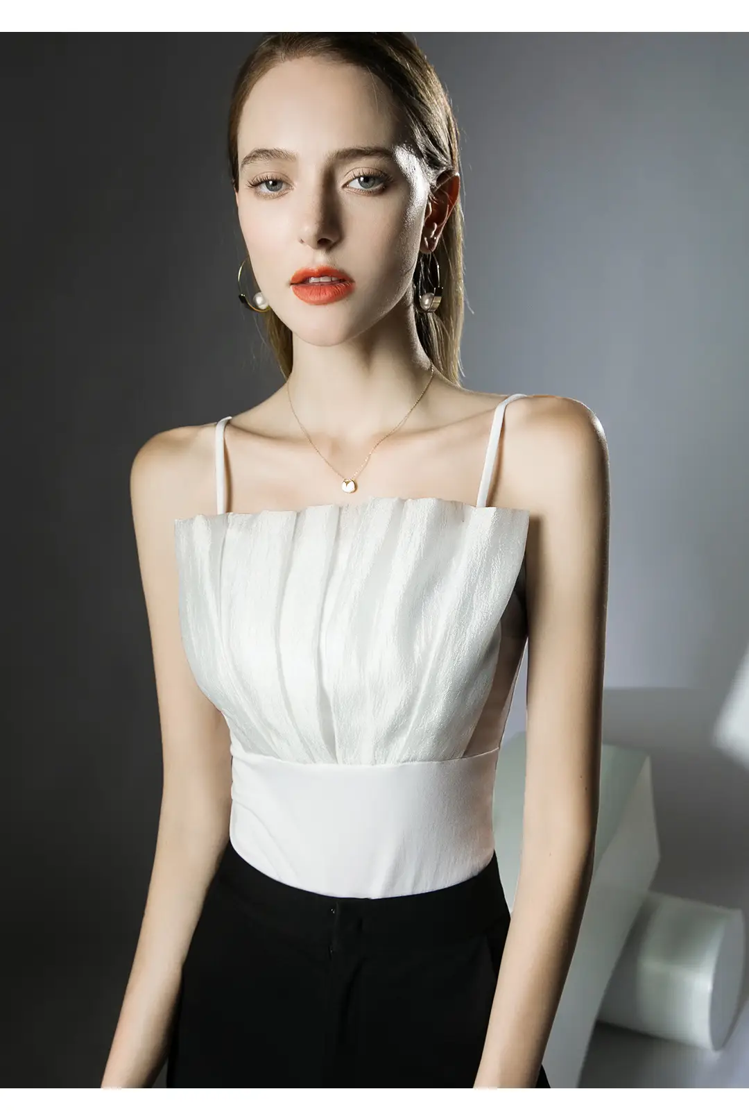 Black Strappy Top for Women Summer Wear — feature 4