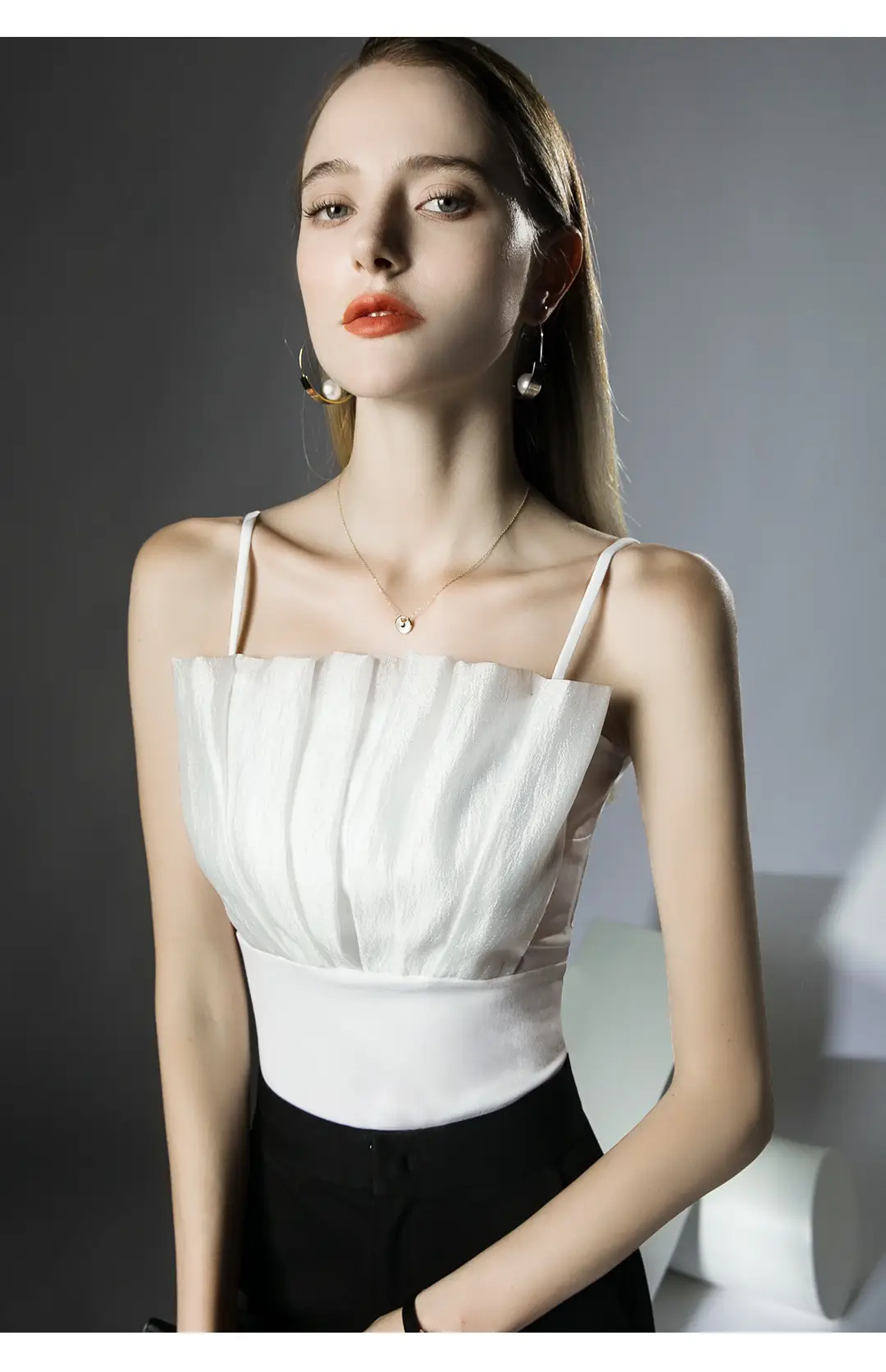 Black Strappy Top for Women Summer Wear — feature 5
