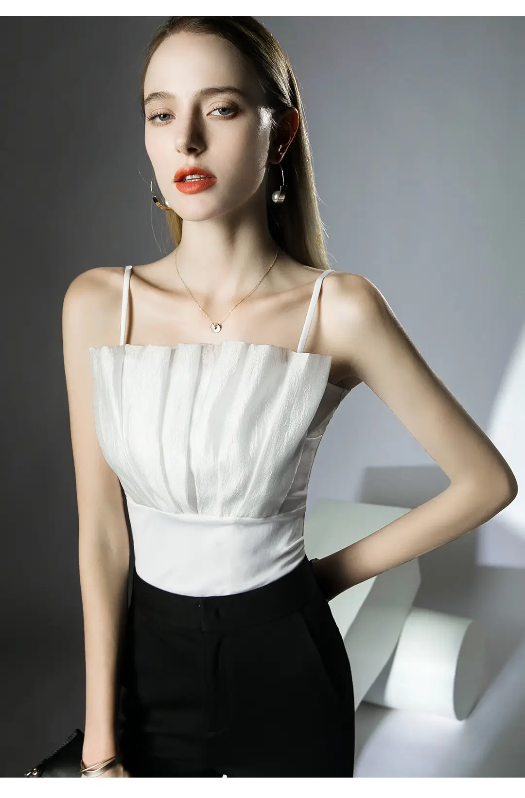 Black Strappy Top for Women Summer Wear — feature 6