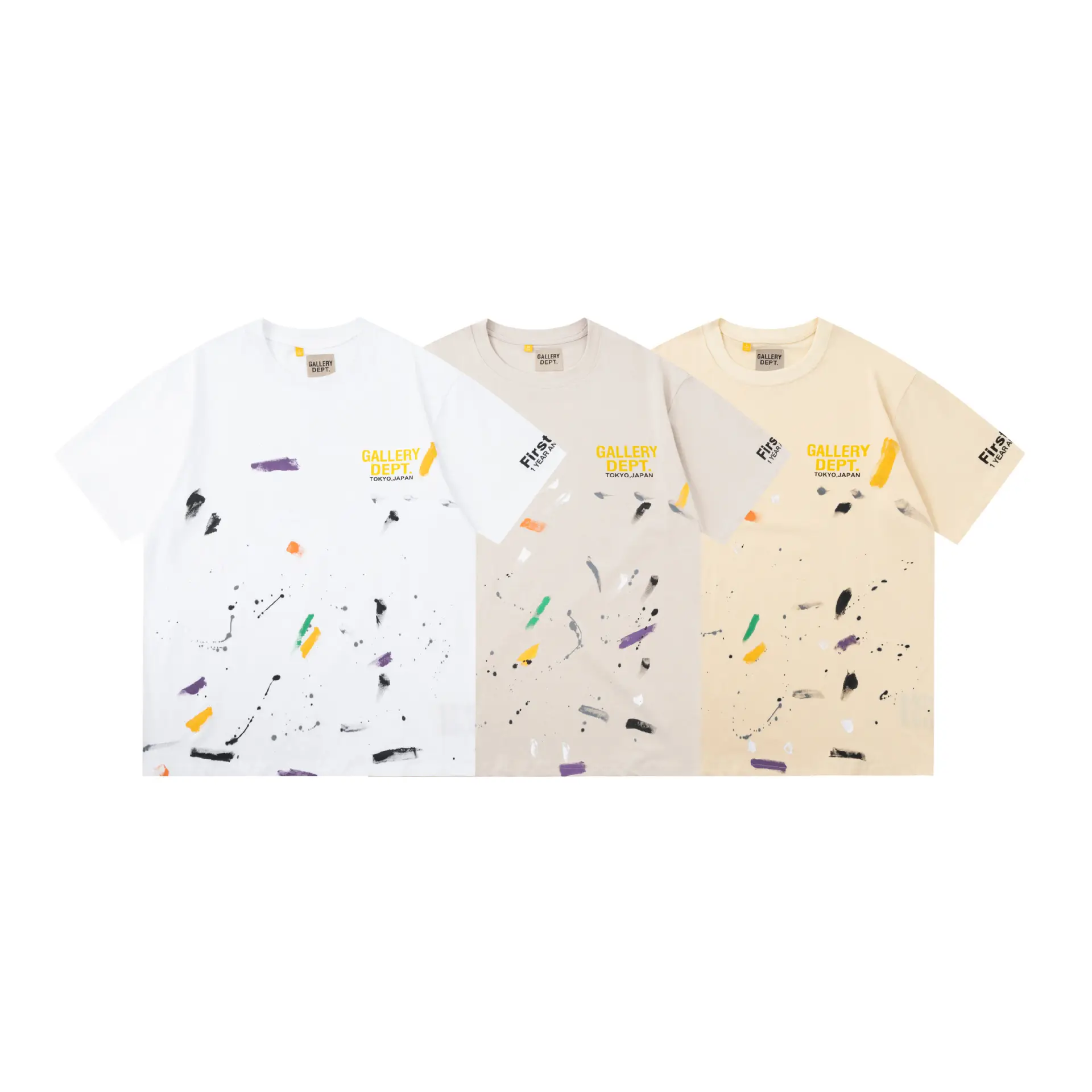 GALLERY DEPT Retro Skull Print T-Straps White