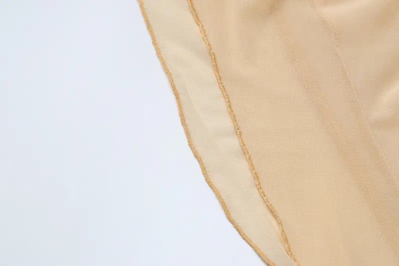 European American Cross Border Mesh Dress Sexy Stitching Ear Edge — feature 11