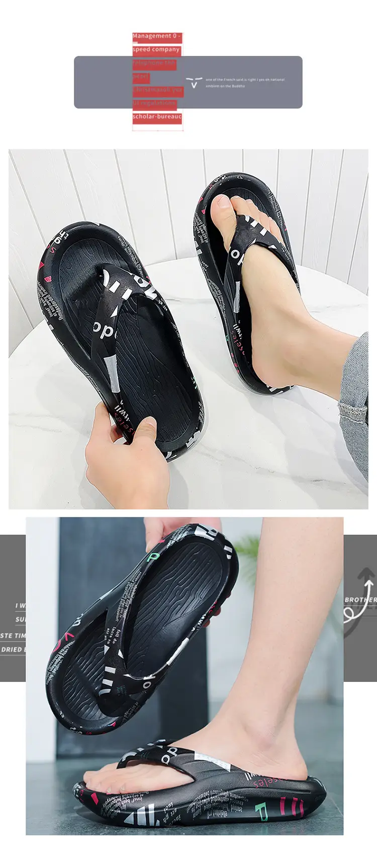 2023 New Cross-border Flip Flops Lightweight Breathable — feature 8