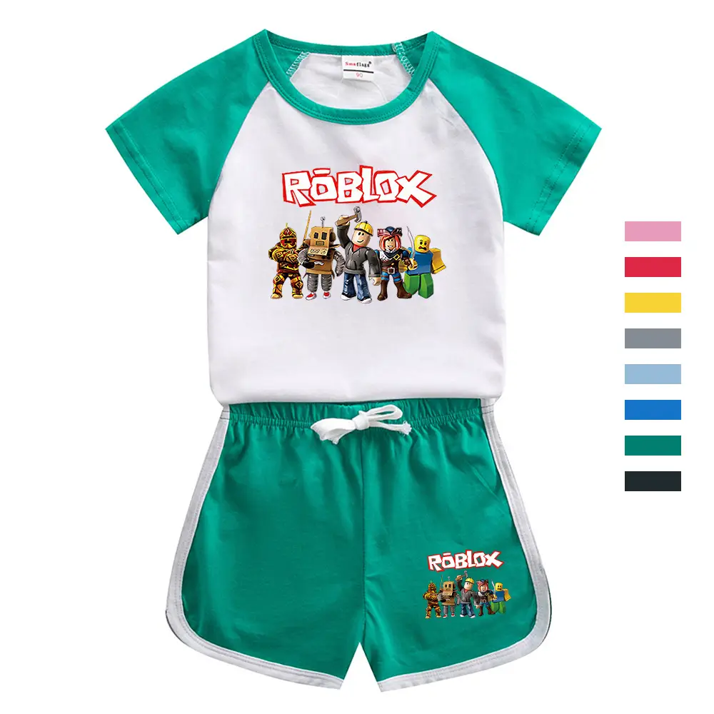 Roblox Boys Cotton Shorts Set Yellow White 2023 - Image 10