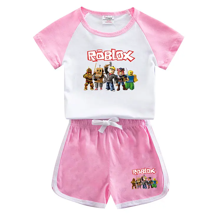 Roblox Boys Cotton Shorts Set Yellow White 2023 — feature 3