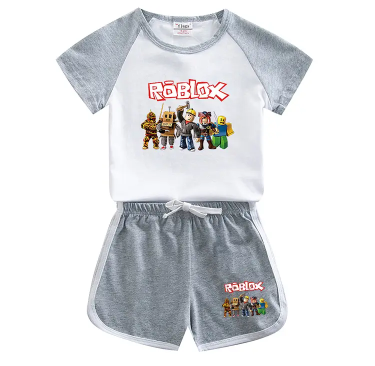 Roblox Boys Cotton Shorts Set Yellow White 2023 — feature 6