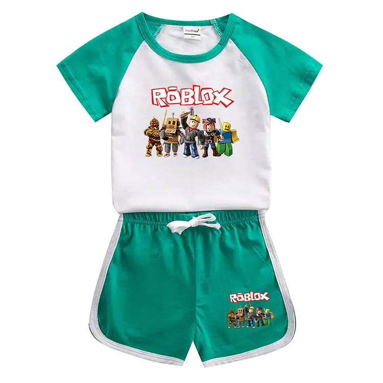 Roblox Boys Cotton Shorts Set Yellow White 2023 — feature 9