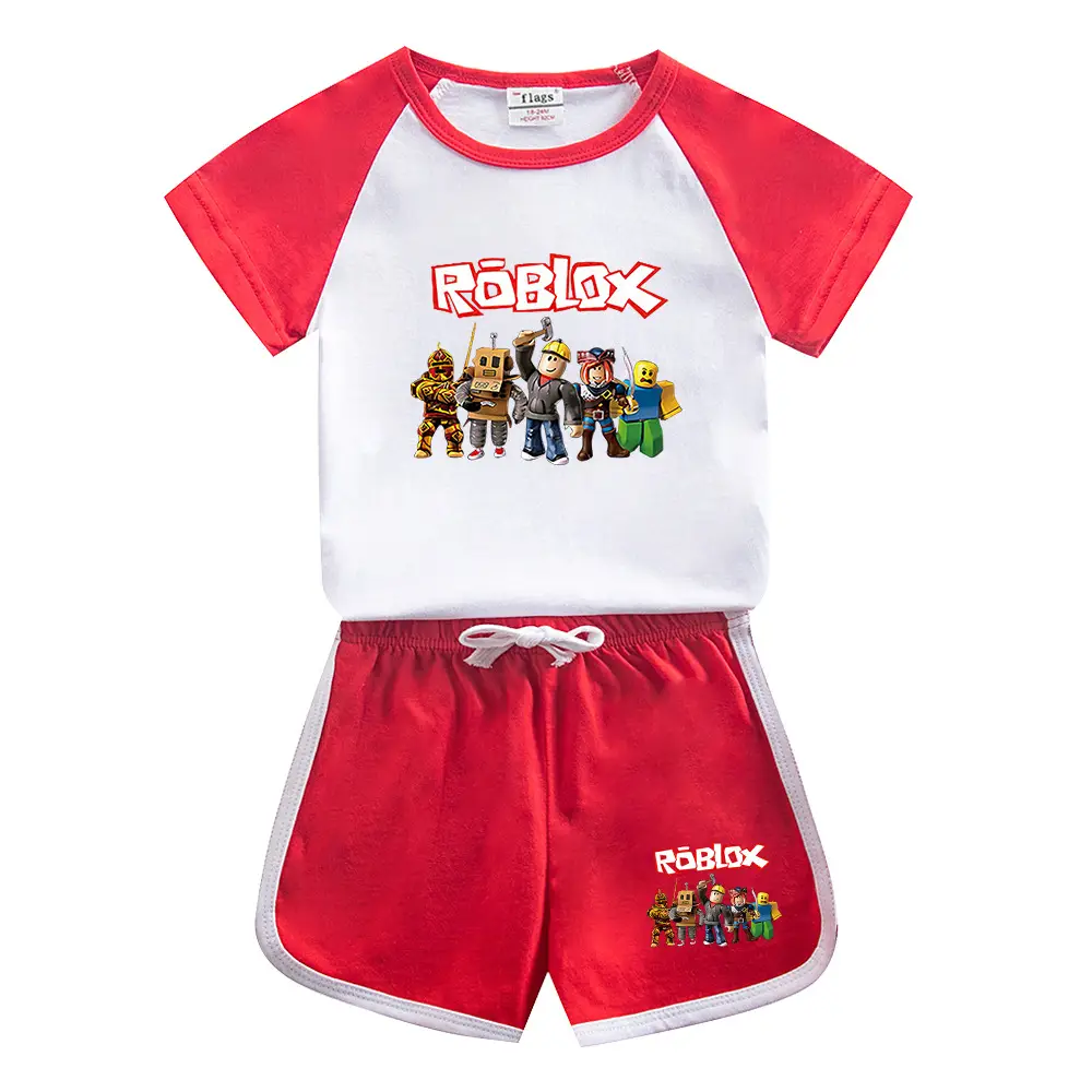 Roblox Boys Cotton Shorts Set Yellow White 2023 - Image 2