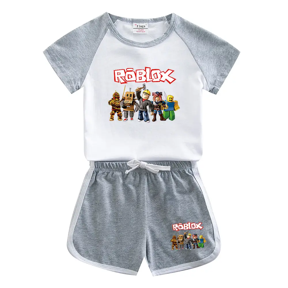 Roblox Boys Cotton Shorts Set Yellow White 2023 - Image 4