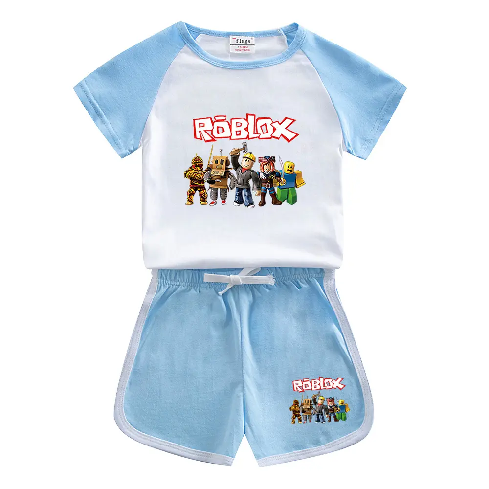 Roblox Boys Cotton Shorts Set Yellow White 2023 - Image 5