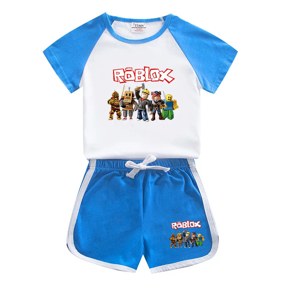 Roblox Boys Cotton Shorts Set Yellow White 2023 - Image 6